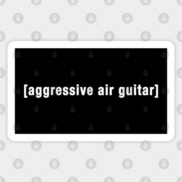 Aggressive Air Guitar Magnet by teecloud